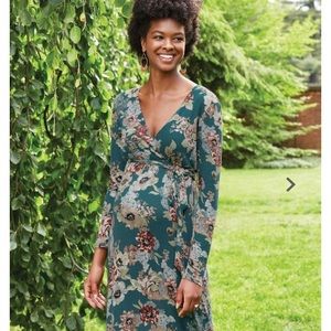 Floral Jessica Simpson maternity dress.